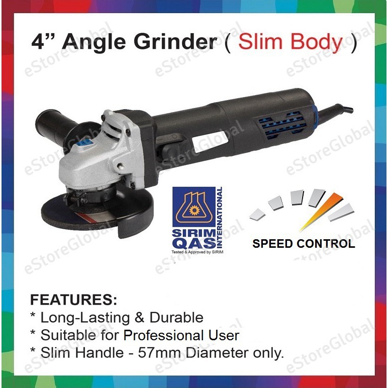 BOSSMAN 4" angle Grinder Speed Control / Adjustable speed BSS754AS