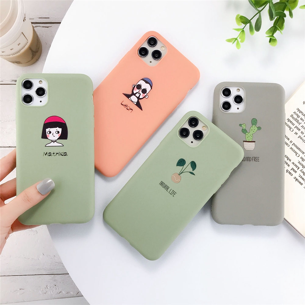 Silicone Phone Cases For Iphone 7 Xr 11 Pro Avocado Waves Cactus For Iphone 5se 6 6s 8 Plus X Xs Max Soft Tpu Back Cover Shopee Malaysia