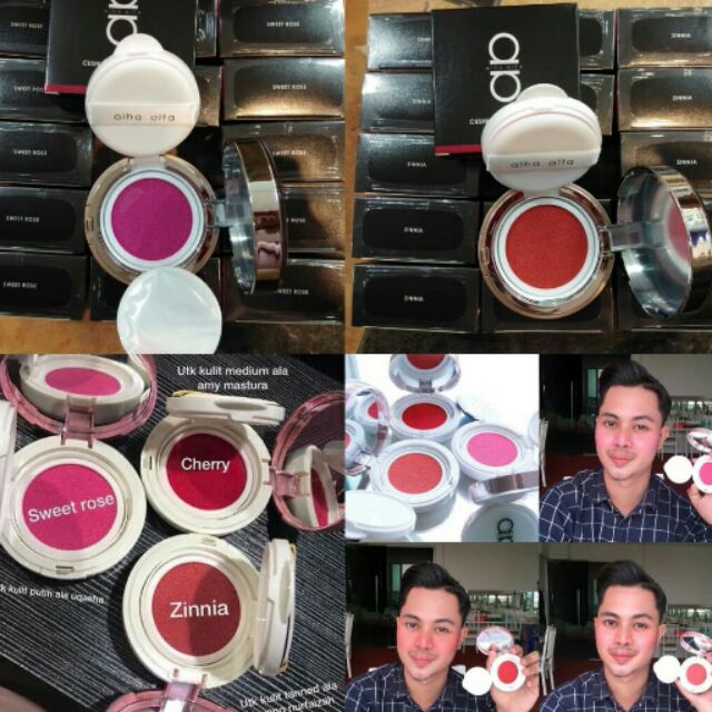 Alha Alfa Cushion Blusher Original Shopee Malaysia