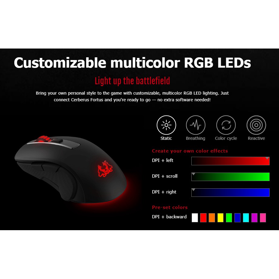 Asus Cerberus Fortus Gaming Mouse Shopee Malaysia