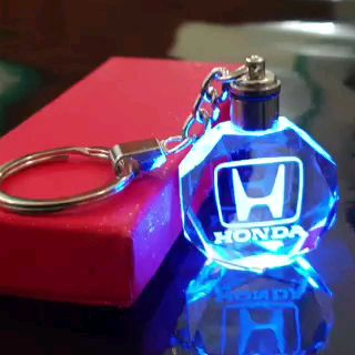 3D Car Logo LED CRYSTAL Keychain #PROTON #PERODUA # HONDA 