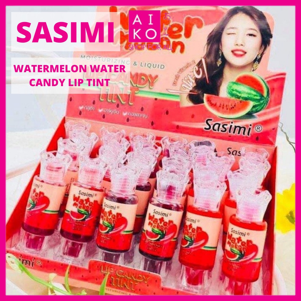 (AIKO)SASIMI WATERMELON WATER CANDY LIP TINT 1PCS (S1994) Shopee