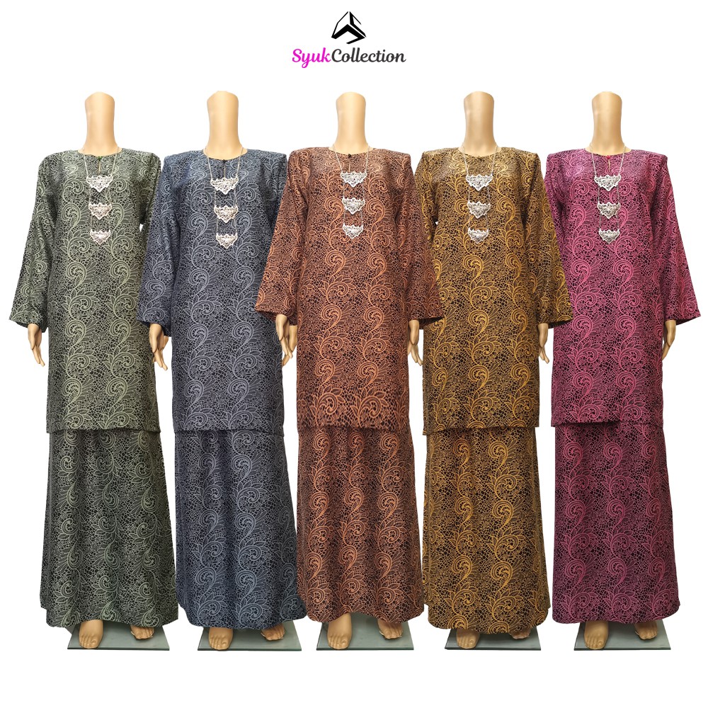  Baju  Kurung  Pesak Tradisional Johor  Material Premium 