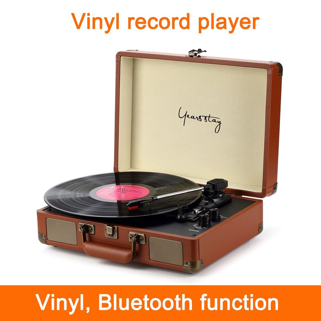 ByronStatics Record Player, Vinyl Turntable Record Player Speed With