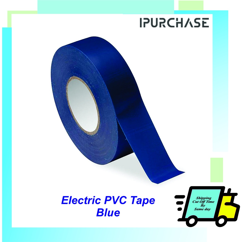 Electrical Wire Insulating PVC Tape Roll (Blue) Shopee Malaysia