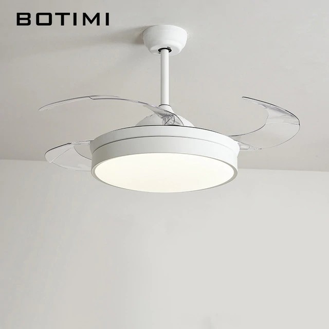 Modern Ceiling Fans With Lights For Living Room 42 Inch Remote Control Ceiling Fan Lamp Bedroom Led
