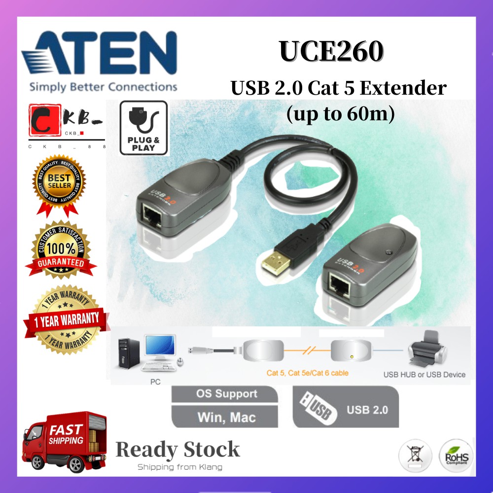 大特価放出！ ATEN USB2.0エクステンダー UCE260 sleepyhollowevents.com