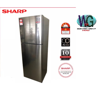 Sharp SJ325MSS 320L 2 Doors Fridge Refrigerator Peti Sejuk | Shopee ...