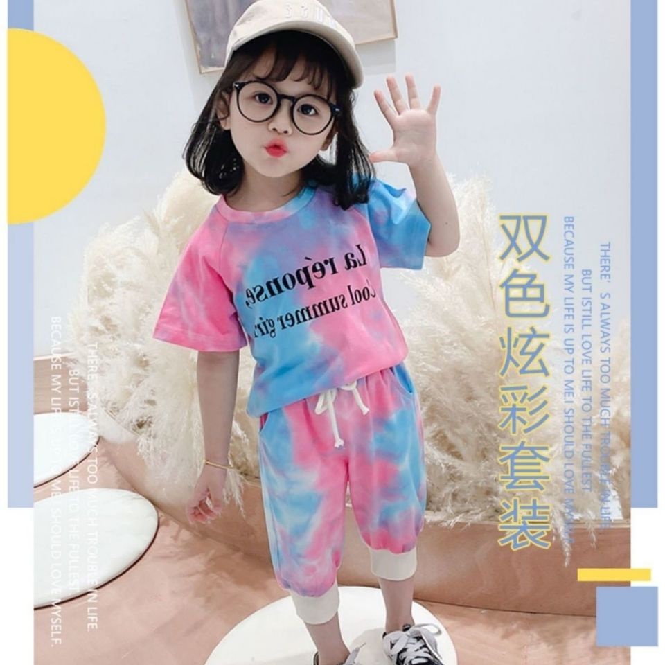 Aged 16 Kids Girls' summer clothes Baby girl summer set Children's