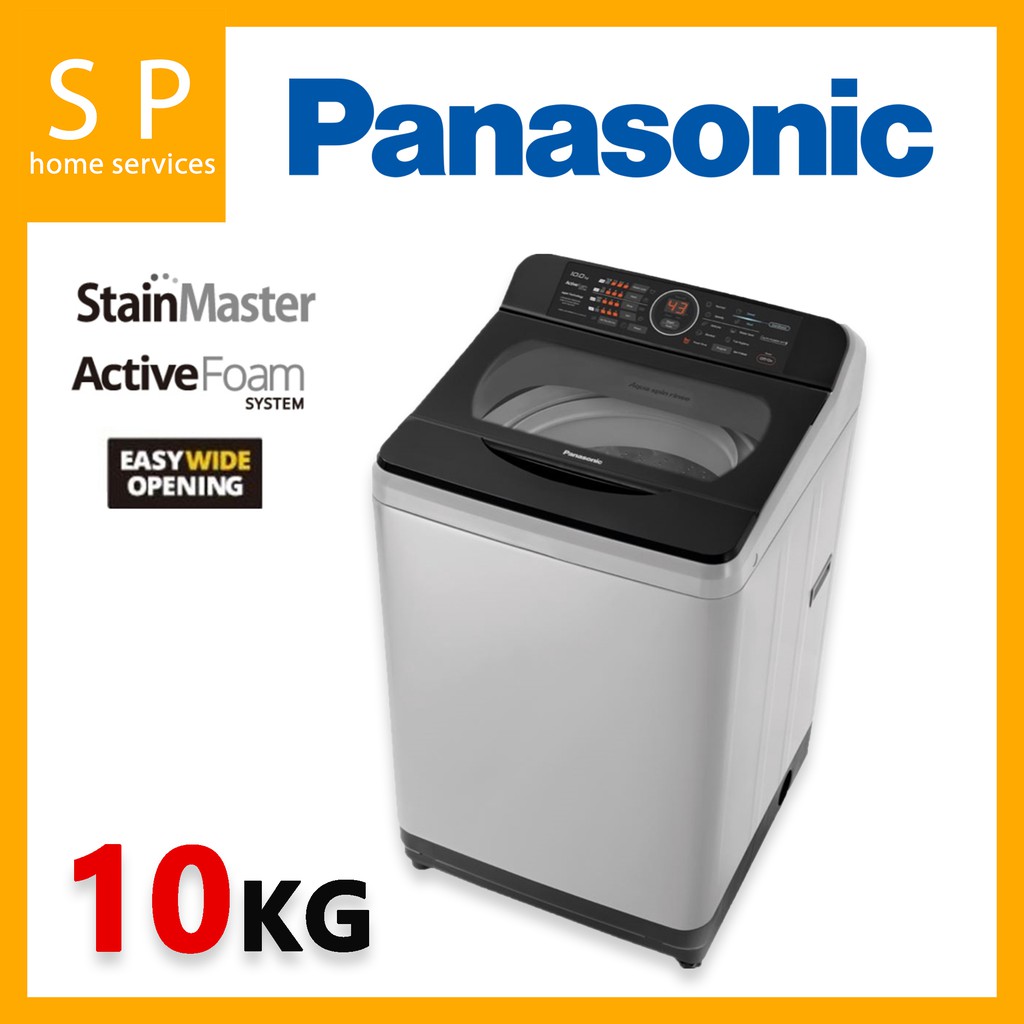 Panasonic 10kg Top Load Washer Na F100a6hrt Shopee Malaysia