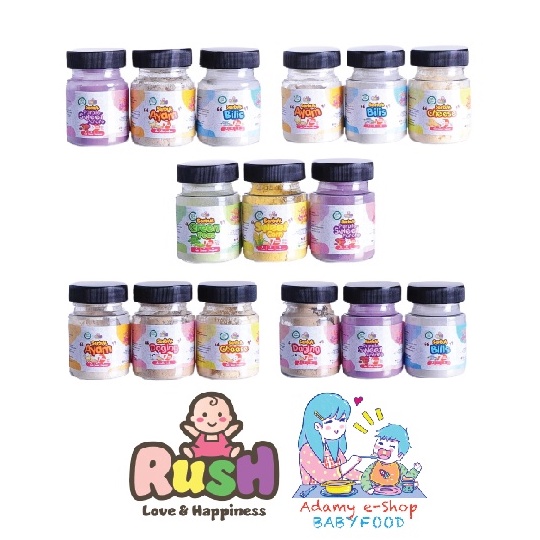 BABY NATURAL SEASONING FOR BABY BY RUSHBABYFOOD. SERBUK PERASA
