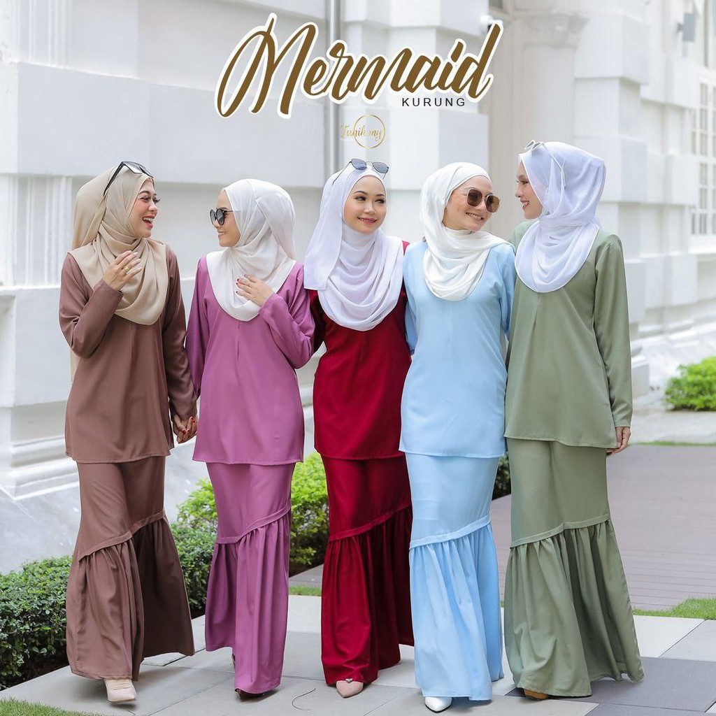 mermaid baju kurung