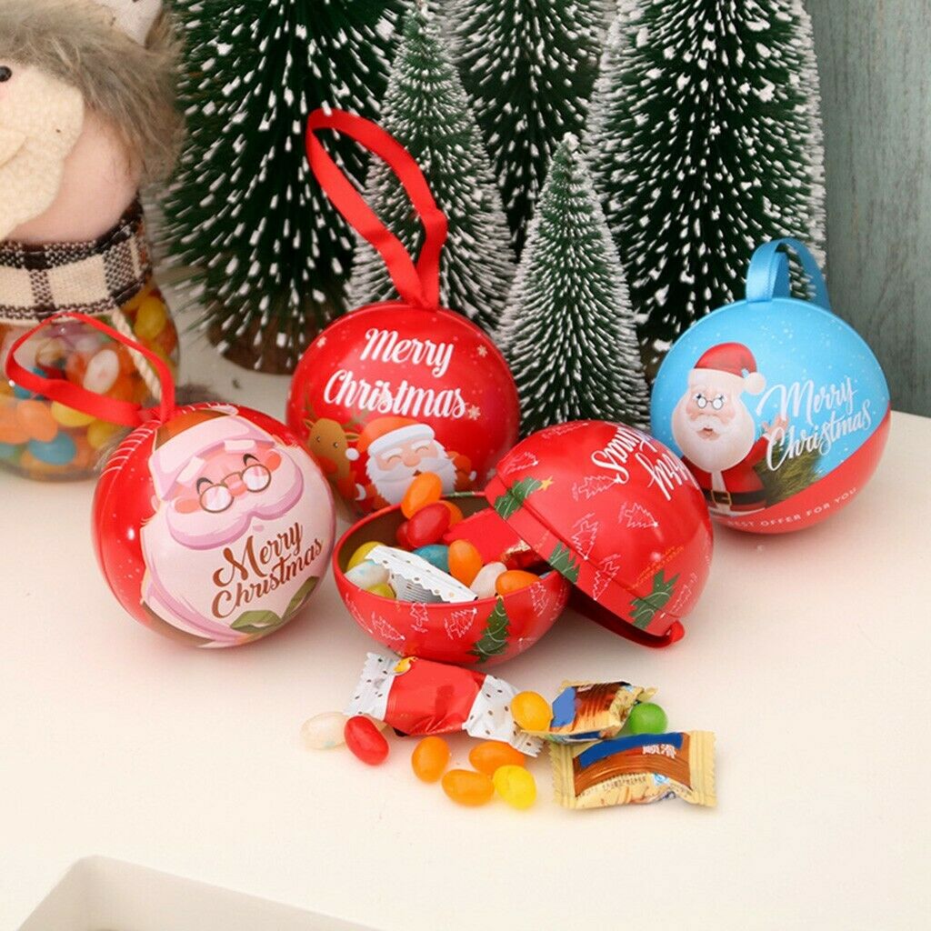 Christmas Candy Box Santa Bauble Xmas Tree Ball Ornament Home Decor Fancy