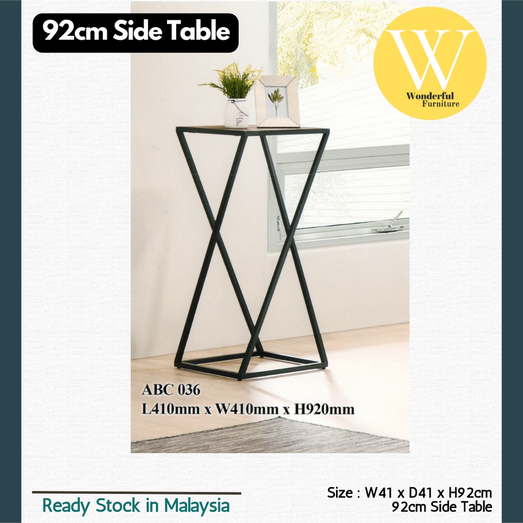 (3 Size) Wonderful AVENGER SIDE TABLE INDUSTRIAL STYLE END TABLE SOLID