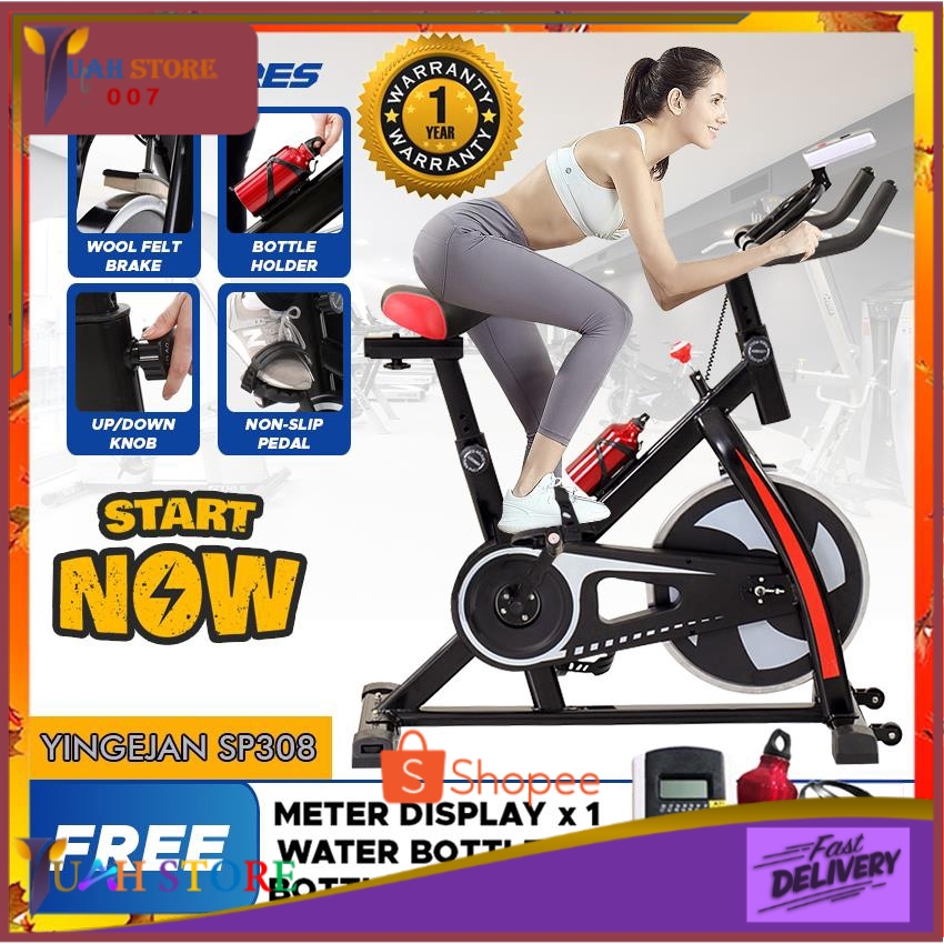 Yingerjan Hanma Exercise Bike Indoor Cycle Spinning Bike Trainer Gym