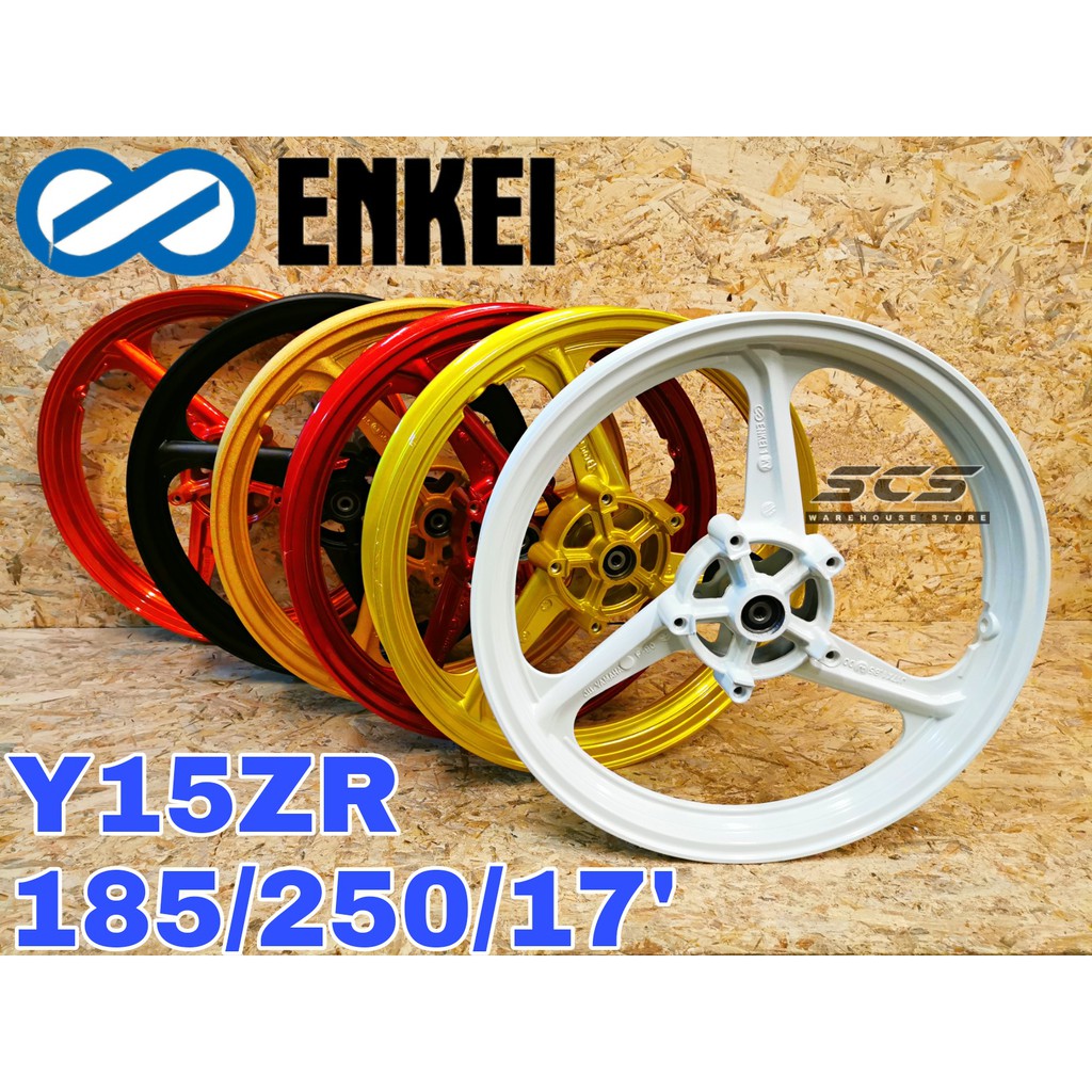 Y16 Yamaha Y15ZR Enkei Original 3batang Sport Rim 185 / 250 / 17u0027 Ysuku Y15  3 batang Gold White Black MXking MX Y16ZR