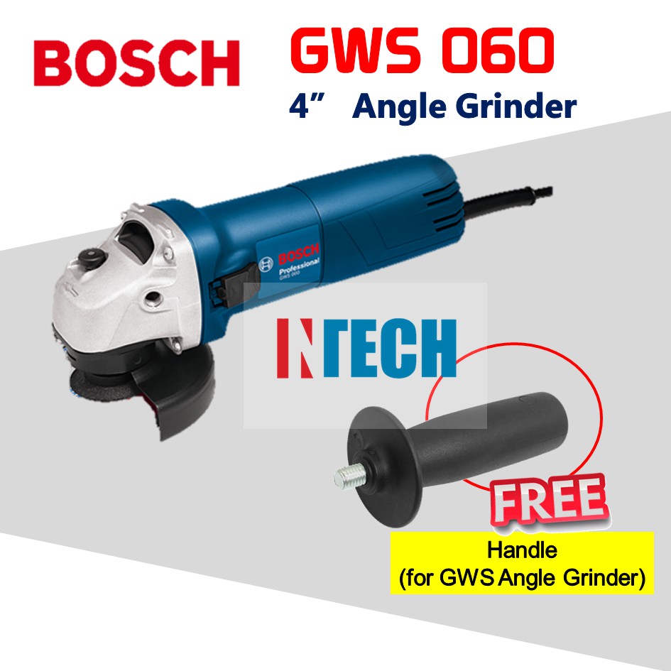 Bosch Gws060 4 100mm Angle Grinder Gws 060 Shopee Malaysia