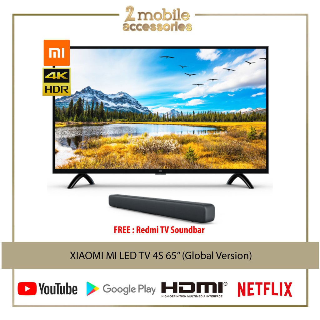 another settlement Burgundy Global Version] Xiaomi Mi LED TV 4S 163.9CM Android Smart Television [65  Inch 4K Ultra-HD Display] 1 Year Warranty | Shopee Malaysia