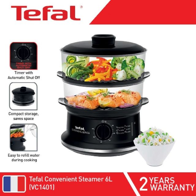 Tefal VC1401 Convenient Food Steamer ( Ready Stock ) Shopee Malaysia