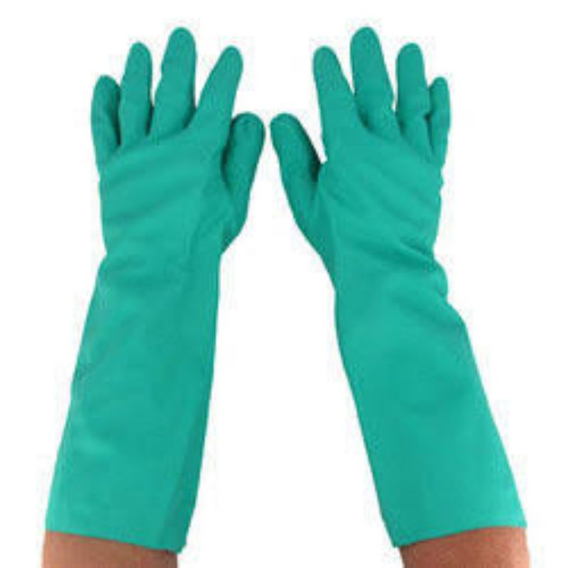 Premium 13"Green Nitrile Glove/Chemical resistant/Acid/Solvent