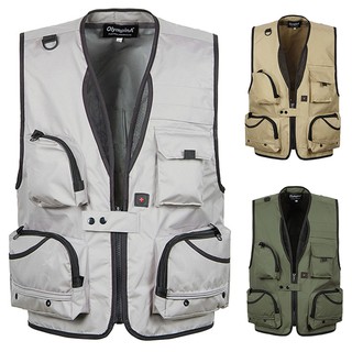 Photographer Casual Men's Vest Multi-pocket Leisure Outdoor Oversize Vest