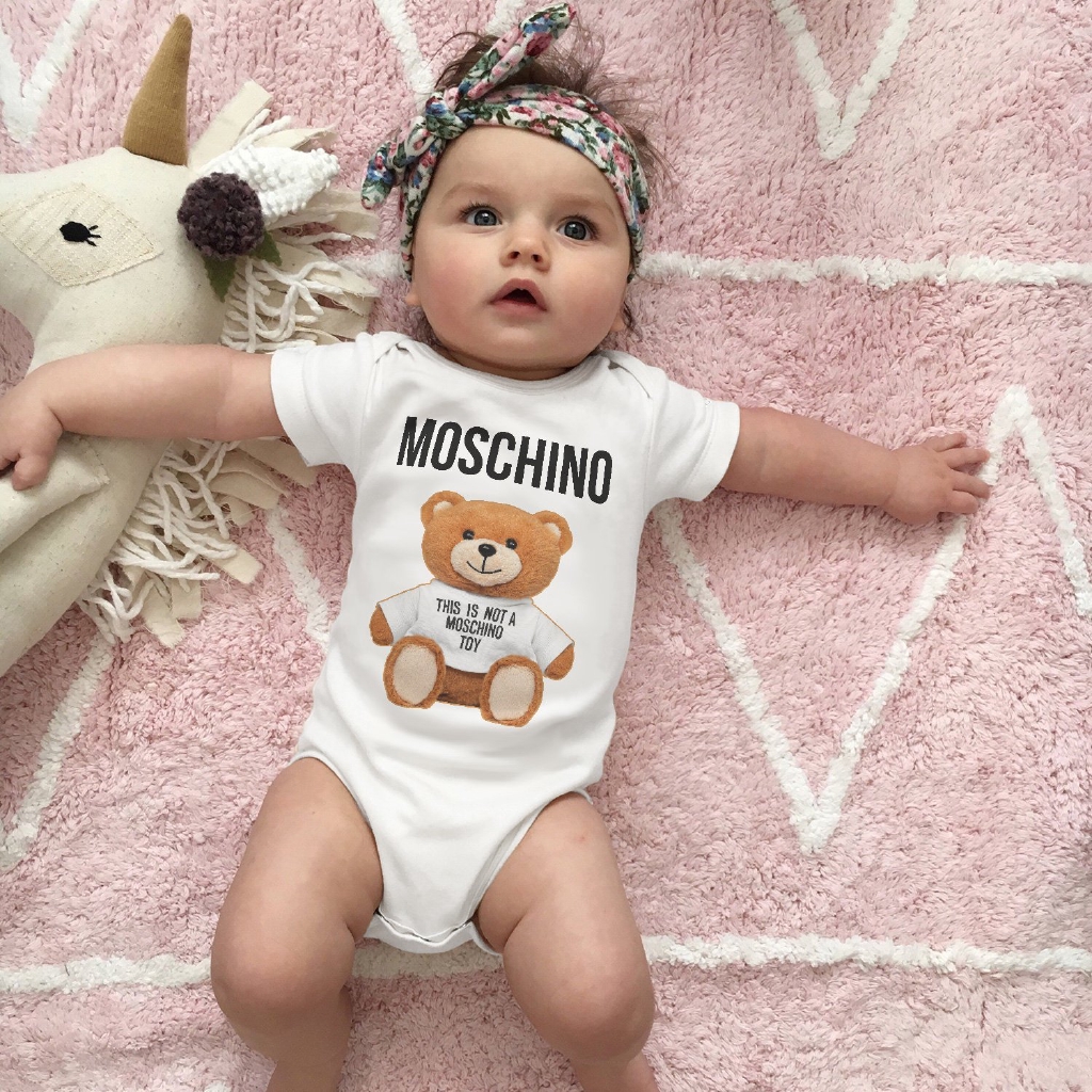 Moschino Unisex Bodysuit BearCute Baby 