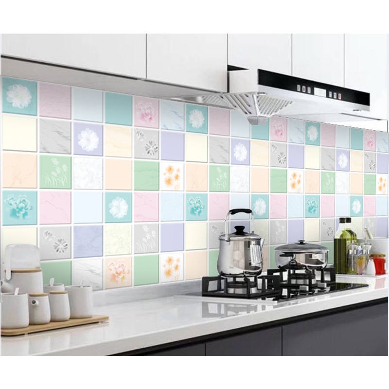 hiasan bilik wallpaper dinding sticker dapur Kitchen oil-proof stickers ...