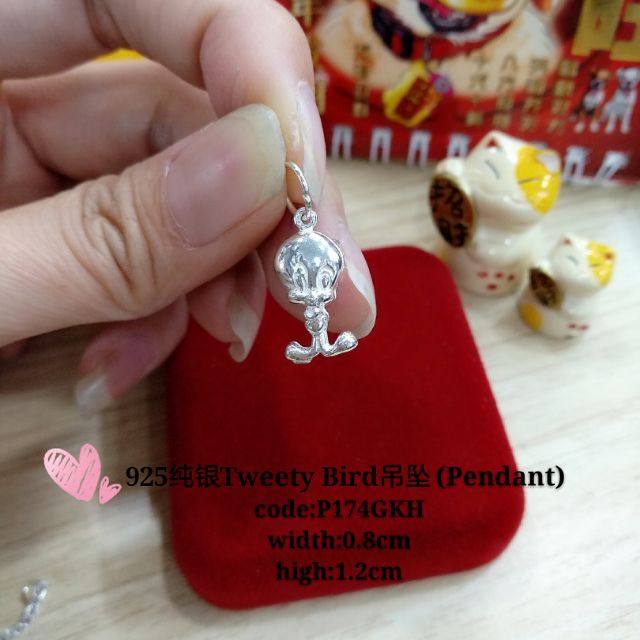 925纯银Tweety Bird吊坠*(925 silver pendant)roket perak 925