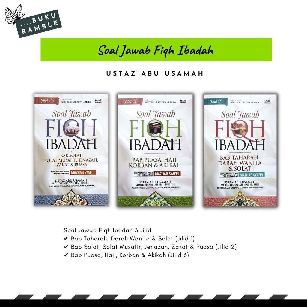 Buy Buku Ramble Soal Jawab Fiqh Ibadah Puasa Haji Korban Akikah Solat Musafir Jenazah Taharah Darah Wanita Seetracker Malaysia