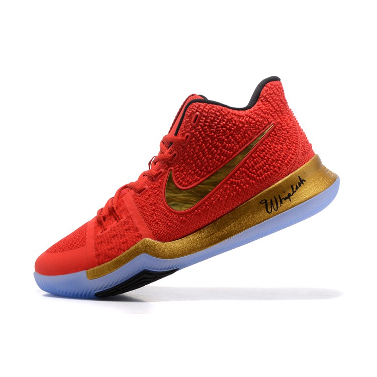 kyrie irving shoes 3 black and gold