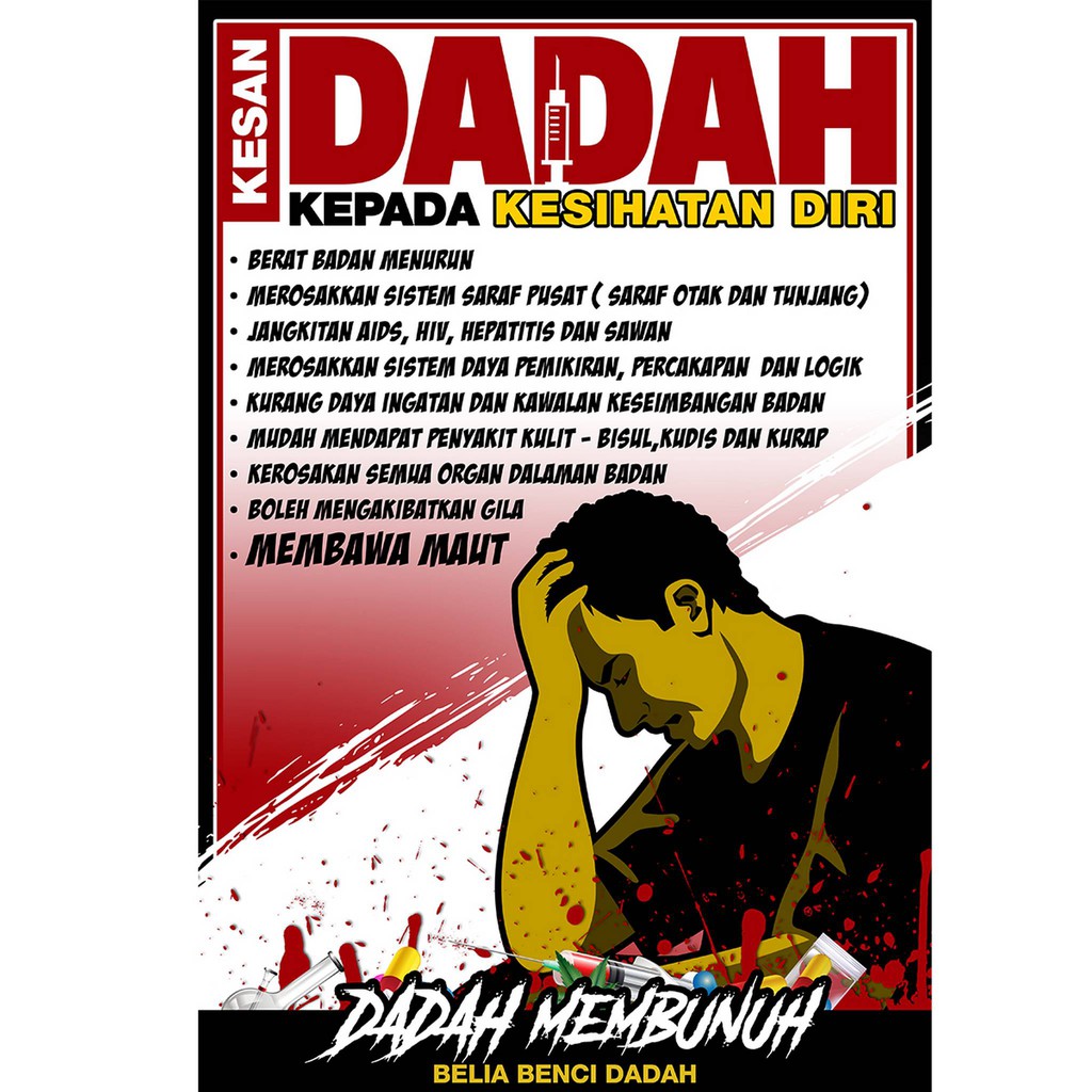 Set Poster Tabiat Tidak Sihat Untuk Keceriaan Sekolah 4 Pcs Shopee Malaysia