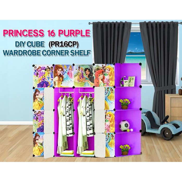 PRINCESS PURPLE 16C DIY Rack Storage DENGAN PENYANGKUT ...