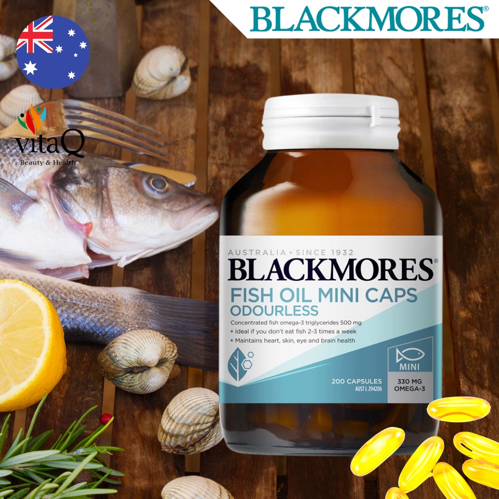 blackmores odourless fish oil 400 mini capsules