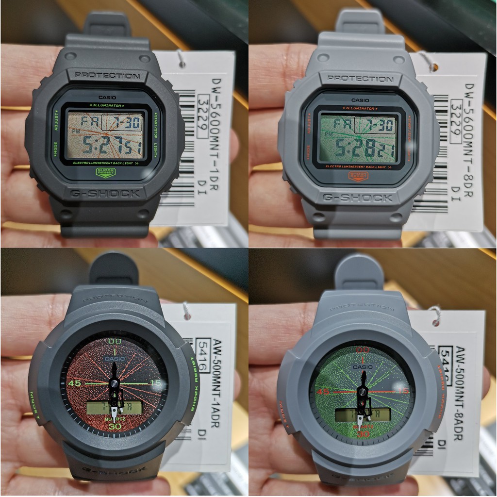 Casio G Shock Special Color Models Music Night Tokyo Series Dw 5600mnt Aw 500mnt Series Shopee Malaysia