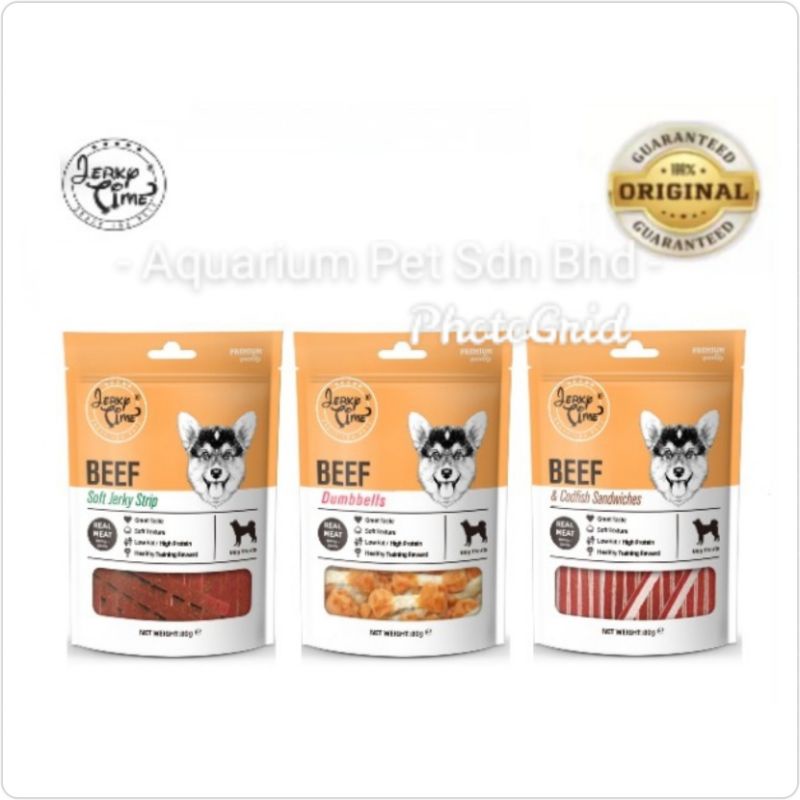 Jerky Time Beef For Dogs 80g