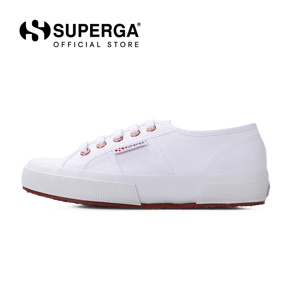 superga white and gold