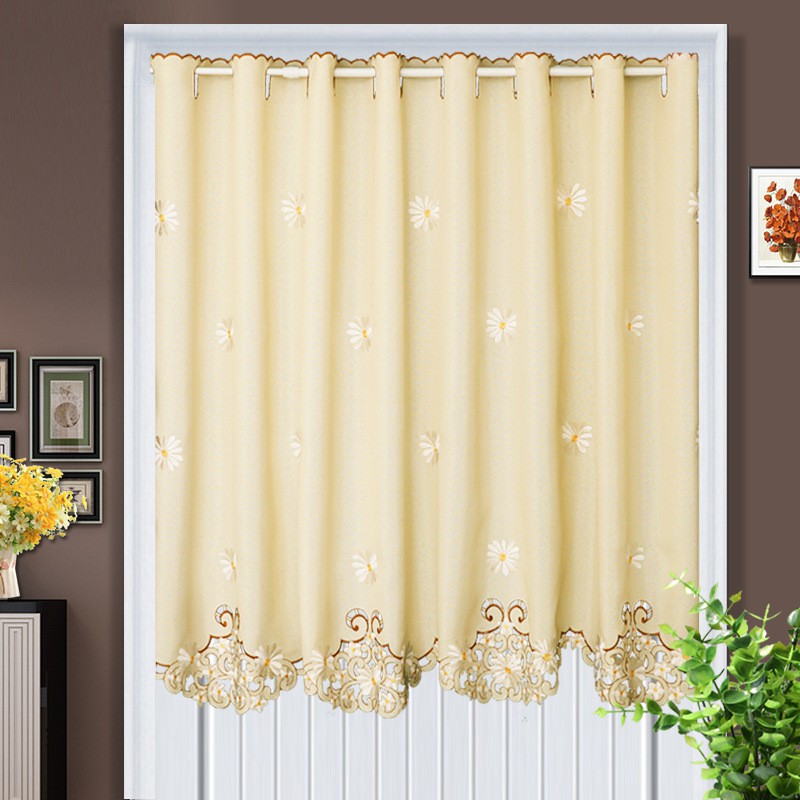 Pastoral Short Curtains For Doors Window Curtain Panels For Living