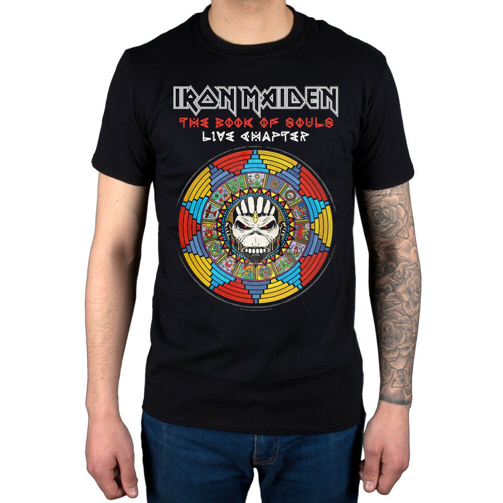 Iron Maiden Book Of Souls Live Chapter T Shirt The Trooper Aces High Casual Sport Tee Shopee Malaysia