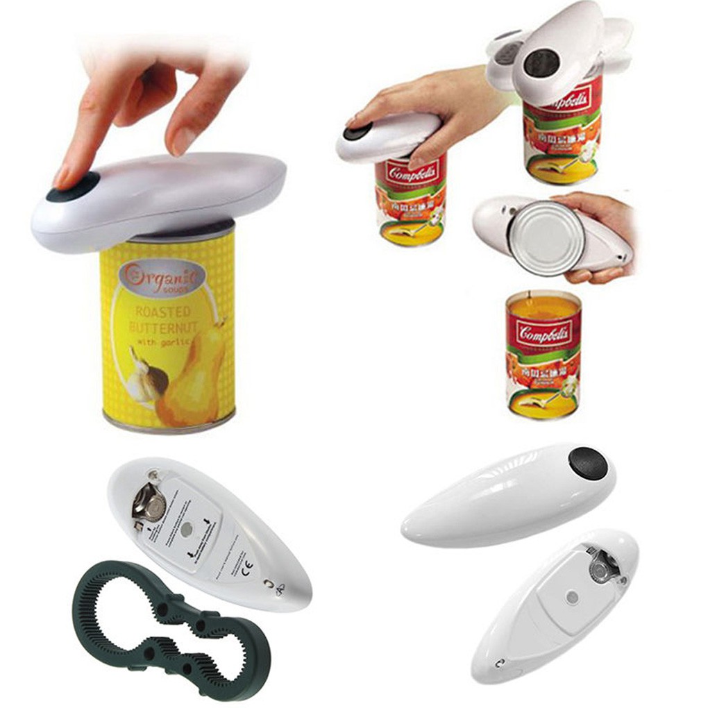 One Touch Automatic Can Jar Opener Tin Open Tool Kit Electric can opener Automatic figure eight bottle opener