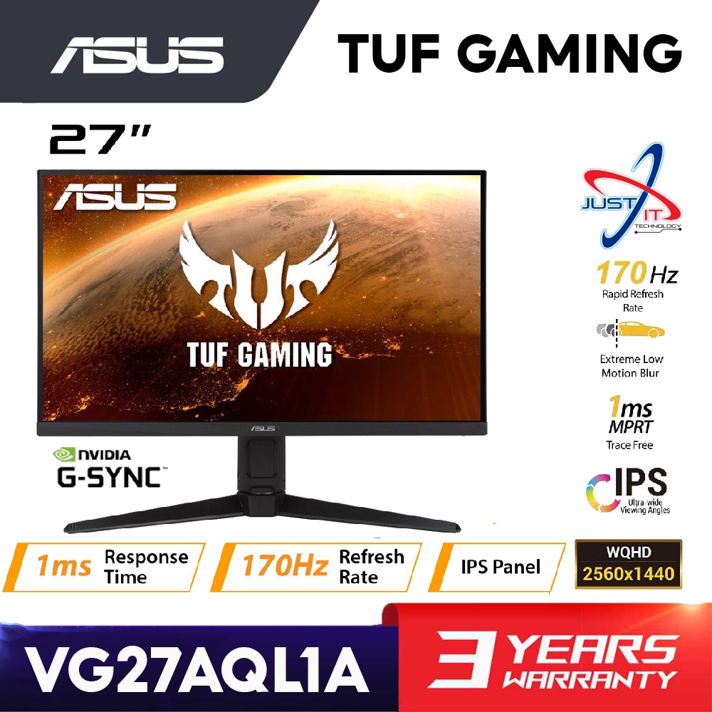 Asus TUF GAMING VG279QR 27" IPS FHD 165HZ 1MS G-SYNC Compatible ...