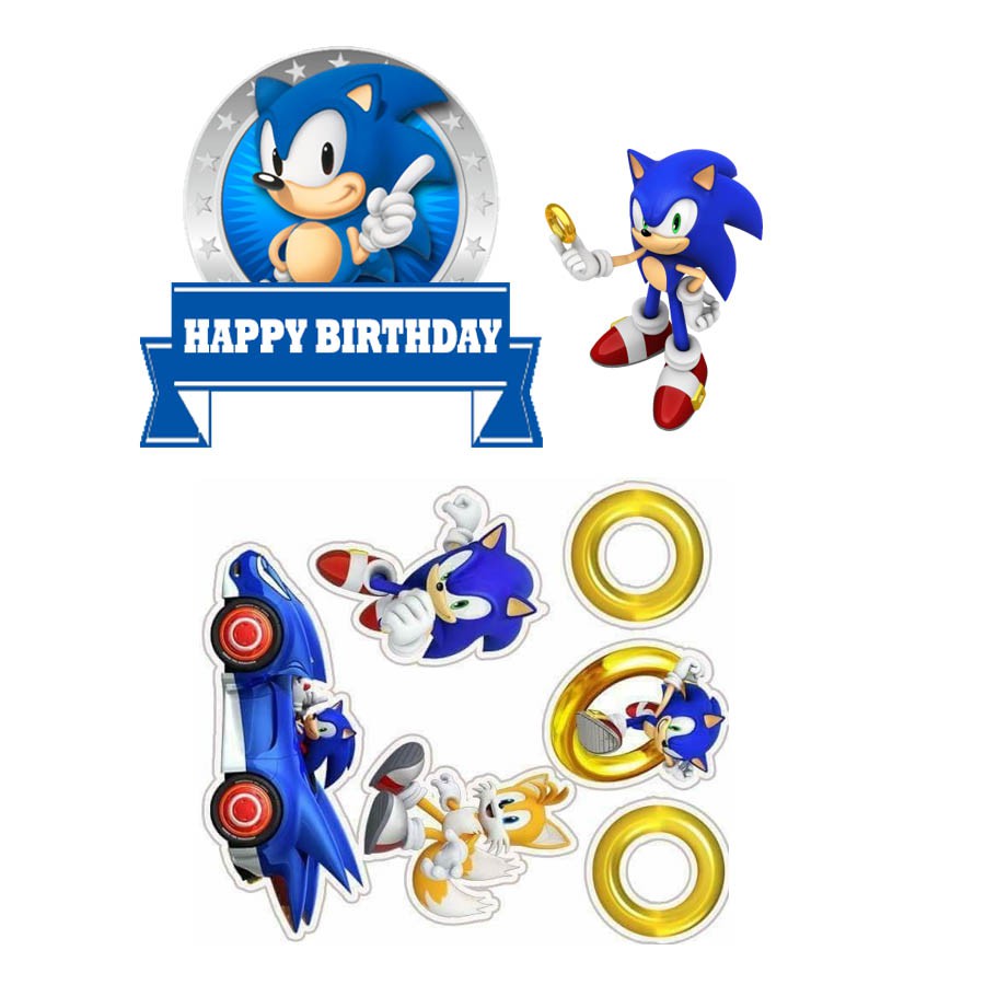 Cake Topper Sonic Hedgehog | Shopee Malaysia