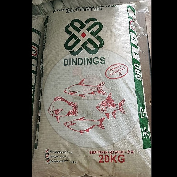 DINDINGS 980 REPEKING (5KG)MAKANAN IKAN // REPACKING DINDINGS 980 