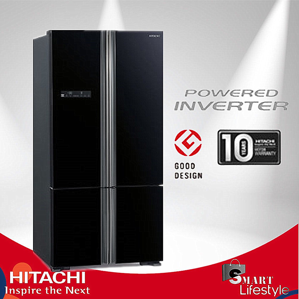 HITACHI RWB800P5M French Bottom Freezer 4 Door 650L Refridgerator