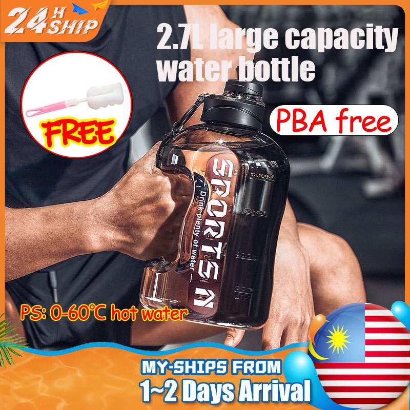 3L Water Bottle Gym Bottle Sport Water Bottle Portable Large Capacity ...