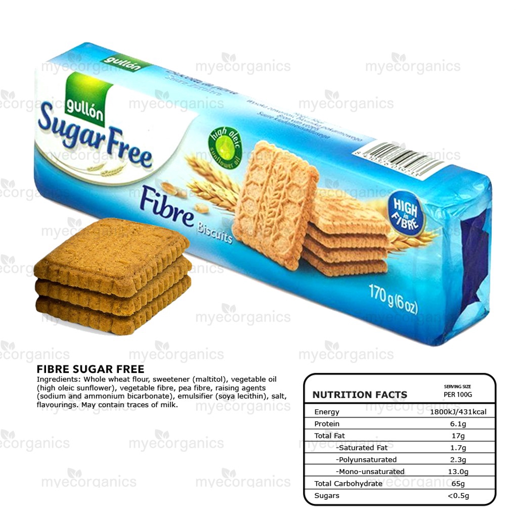 Gullon Fibre Biscuits Sugar Free 170g Exp 4 2022 Shopee Malaysia