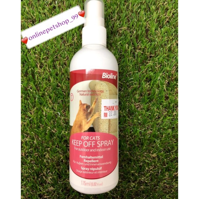 Bioline Keep Off Spray Cat Repellent 175ml 1 bottle Shopee Malaysia