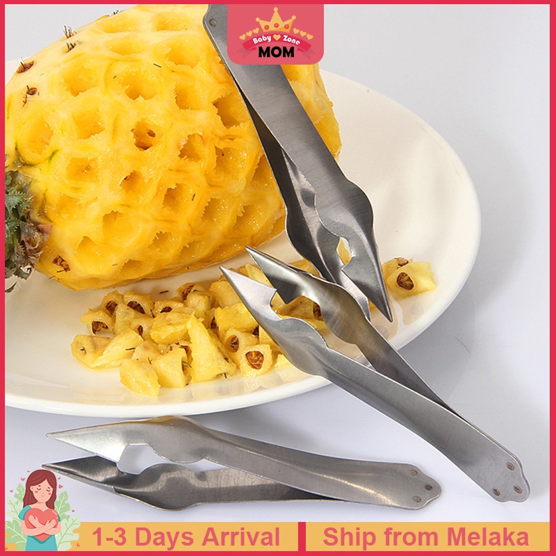 Pineapple Peeler Pisau Nenas Pineapple Slicer Pineapple Eye Peeler Pineapple Seed Remover Stainless Steel Knife Fruit