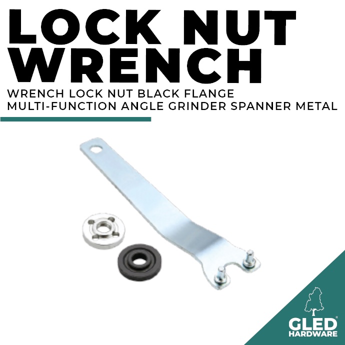 WRENCH LOCK NUT BLACK FLANGE MULTIFUNCTION ANGLE GRINDER SPANNER META