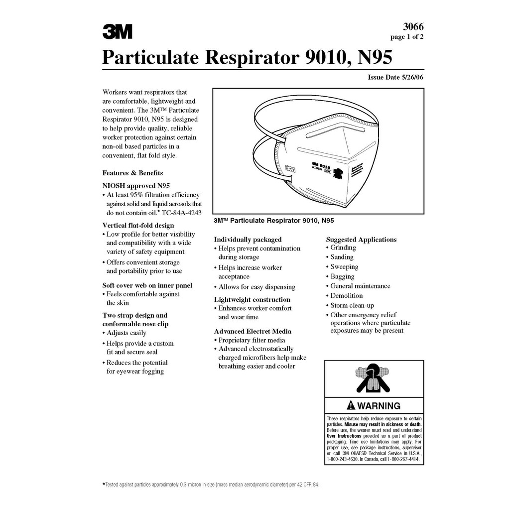3m 9010 disposable n95 particulate respirator face mask 3m 9010 disposable n95 particulate respirator face mask