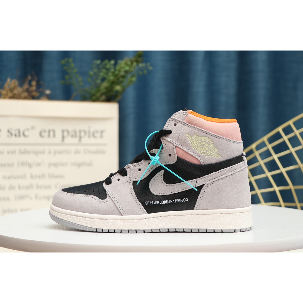 jordan 1 mid half blue polka dot